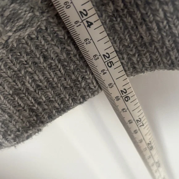 J.JILL Hooded Heather Gray Women's Sweater - Picture 9 of 12